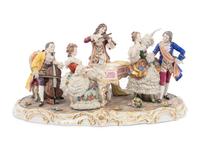 A Capodimonte Porcelain Figural Group