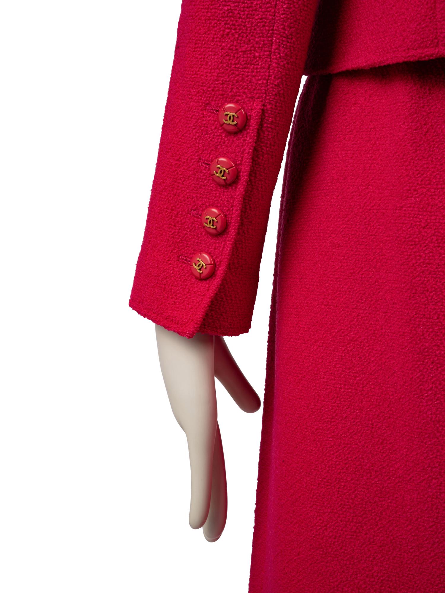 Two Chanel Skirt Suits: Blue and Pink, 1990s