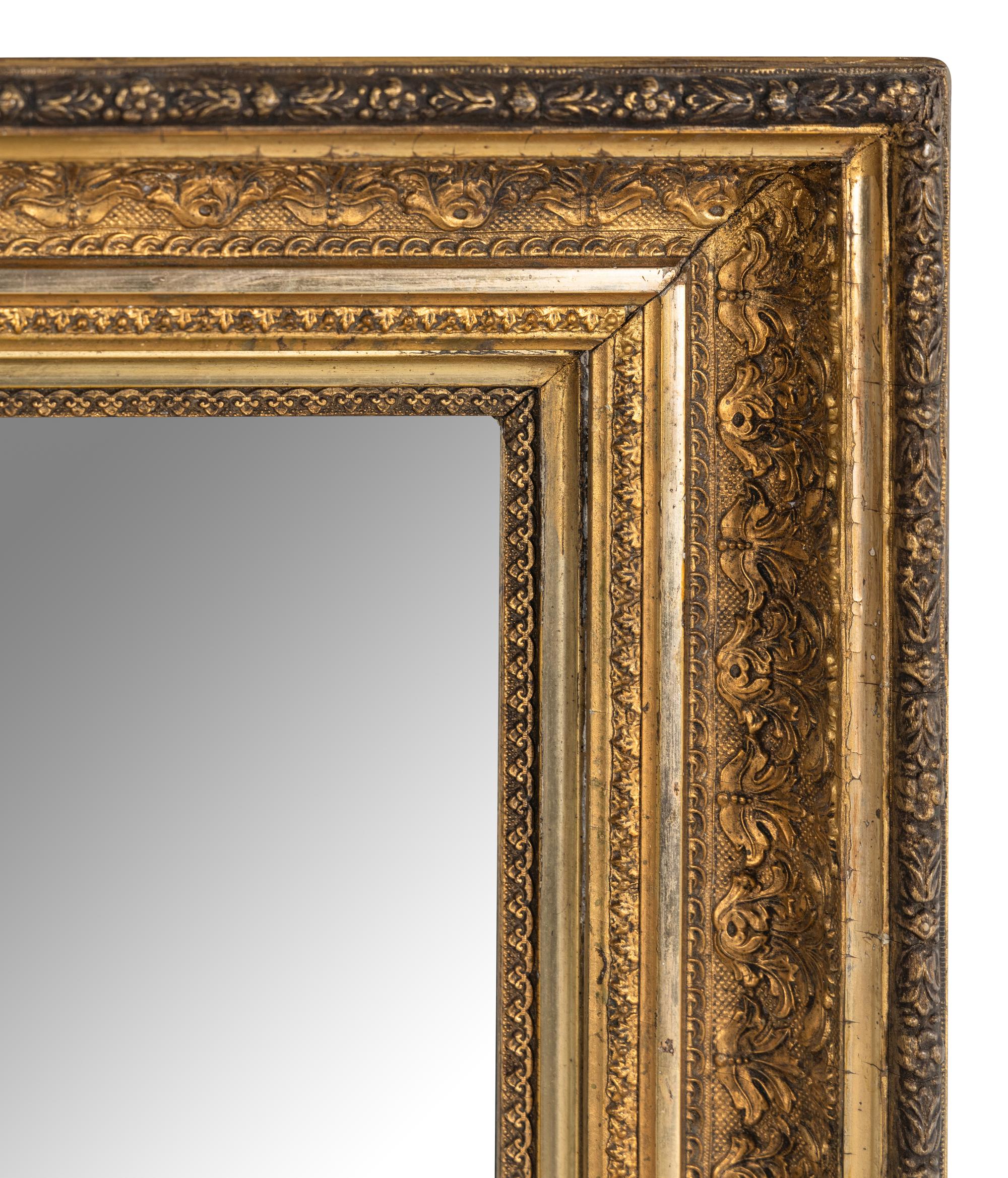 An English Gilt Gesso Mirror