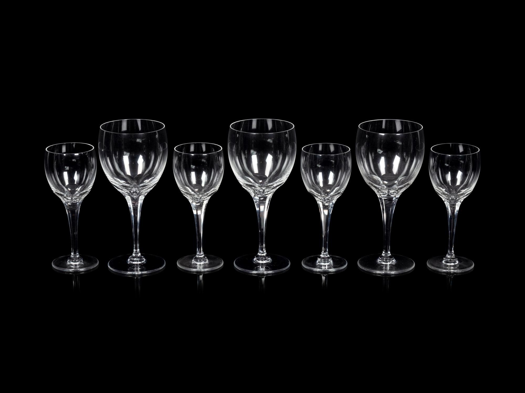A Collection of Lalique Tuileries Stemware
