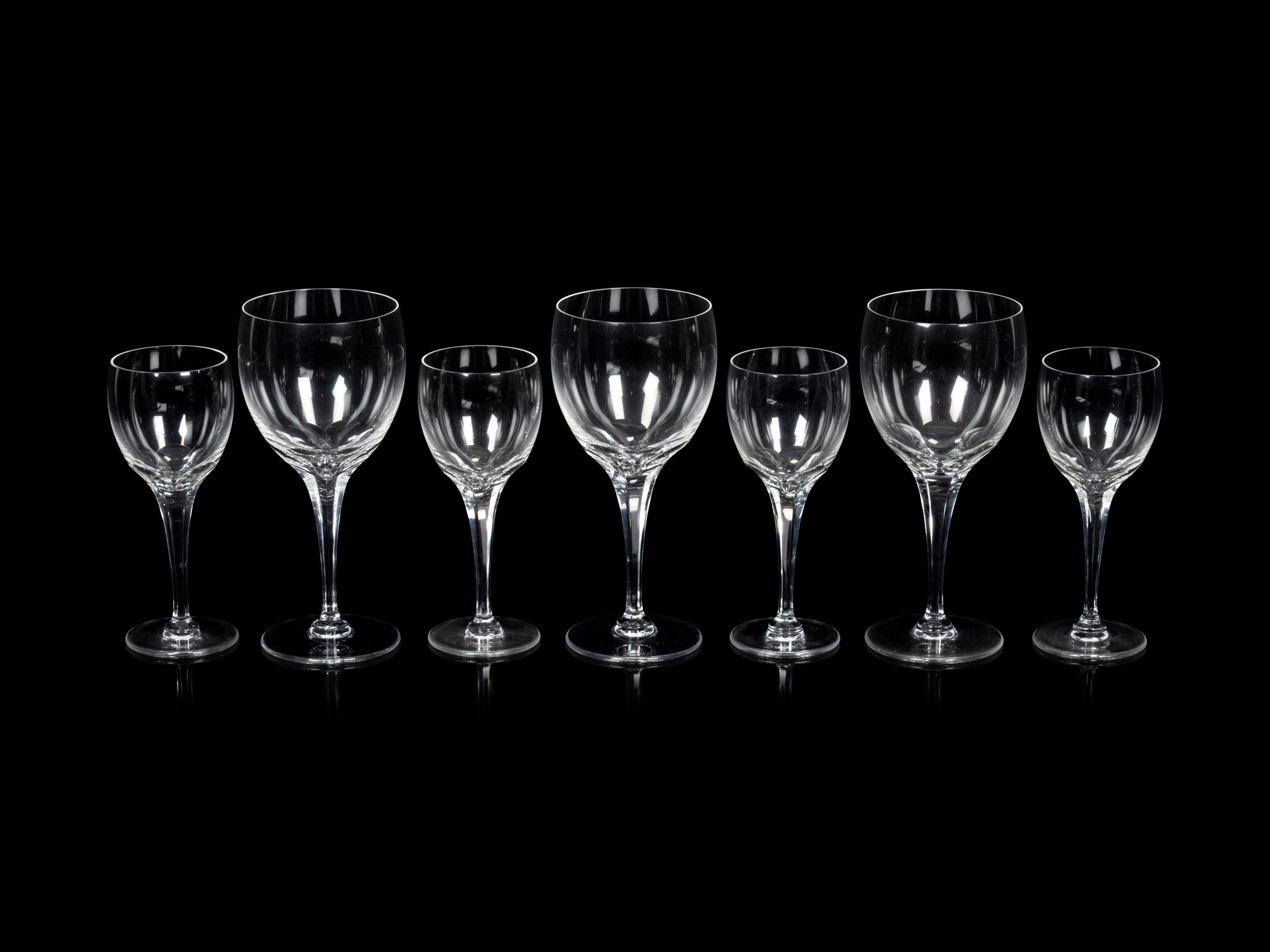 A Collection of Lalique Tuileries Stemware