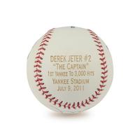 A Derek Jeter Single Signed Autograph 3,000 Hit Baseball (Steiner Hologram)