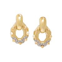 YELLOW GOLD AND DIAMOND EARRINGS