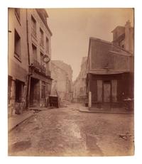 A pair of photographs ( 5e arrondissement, 1899 (rue Saint-Médard) , 1899-1900; Gentilly – ancien château , 1901)