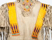 Sioux Quilled Hide Shirt and Leggings