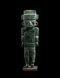 A Teotihuacan Greenstone Standing Figure
