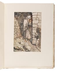 [RACKHAM, Arthur (1867-1939), illustrator]. [GRIMM BROTHERS]. The Fairy Tales of the Brothers Grimm . Mrs. Edgar Lucas, translator. London: Constable & Company Ltd., 1909.