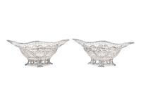 A Pair of Victorian Silver Reticulated Baskets