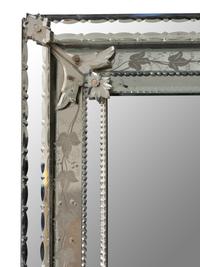 A Venetian Etched Glass Mirror