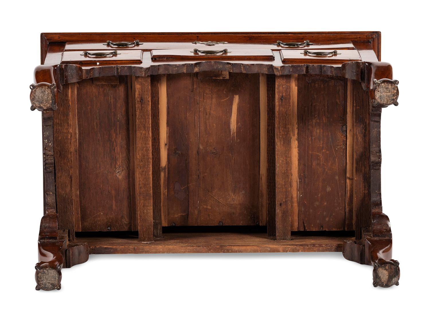 A Chippendale Mahogany Claw-and-Ball Foot Dressing Table