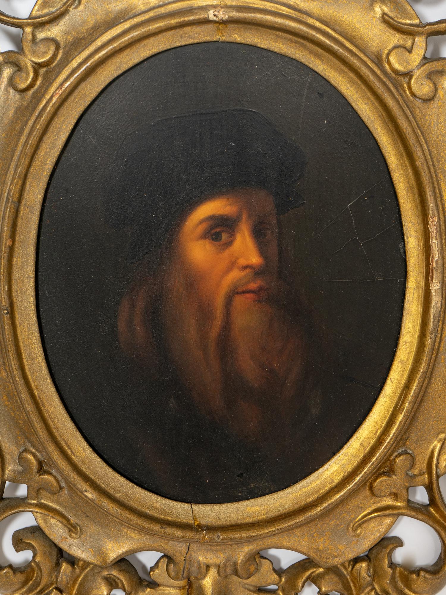 Portraits of Leonardo da Vinci and Torquato Tasso (a pair of paintings)
