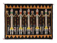 Navajo Lukachukai Yei Weaving / Rug