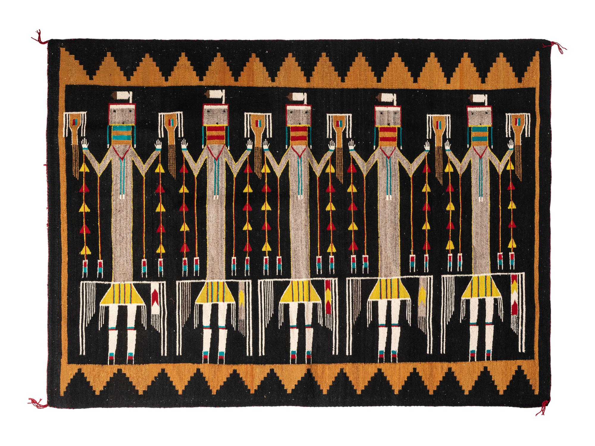 Navajo Lukachukai Yei Weaving / Rug