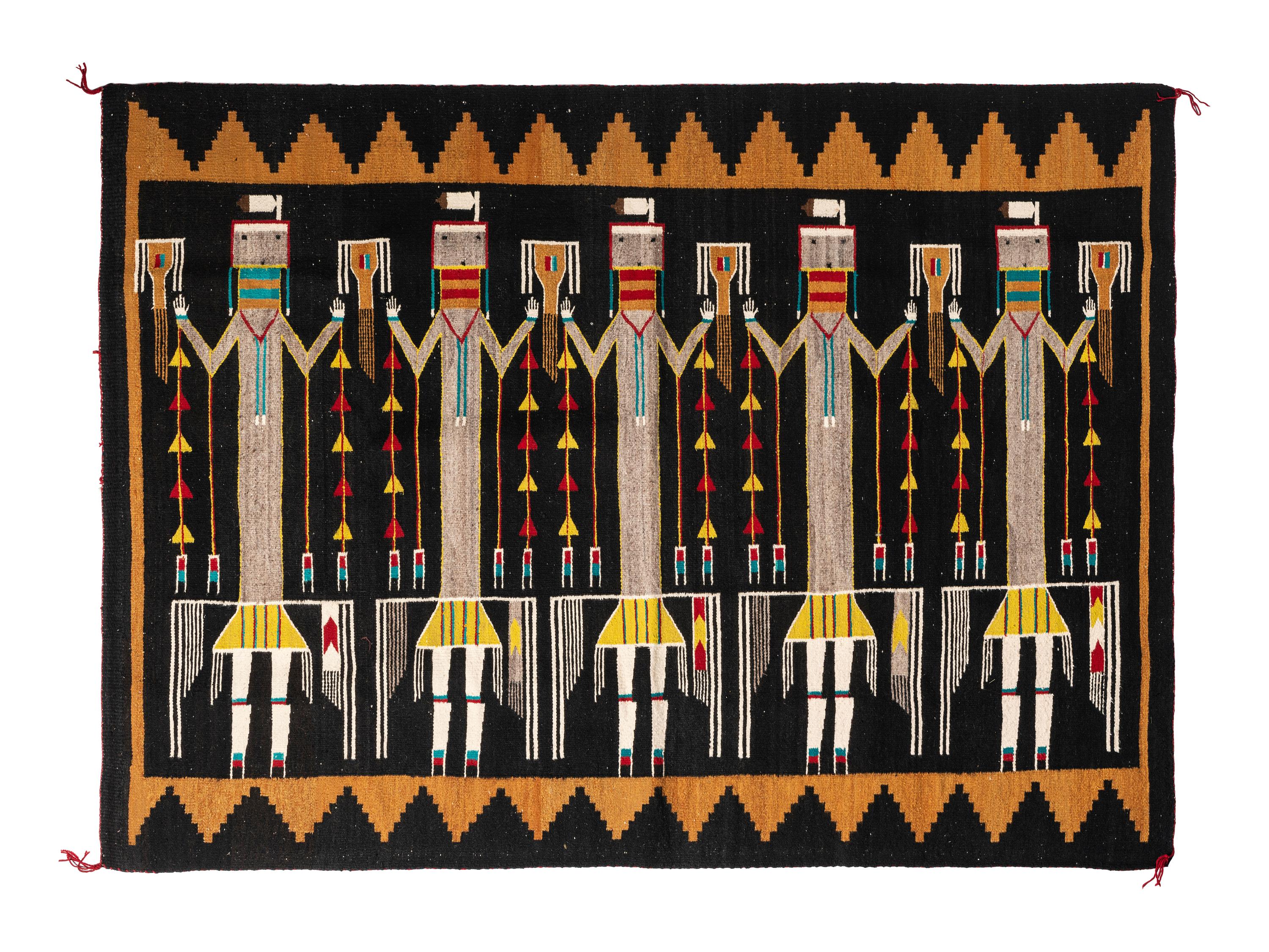 Navajo Lukachukai Yei Weaving / Rug