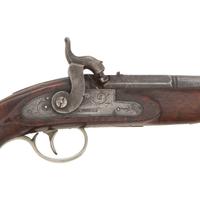 Percussion Coat Pistol by J Hapgood of Massachusetts
