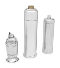 A Group of Three Cocktail Shakers