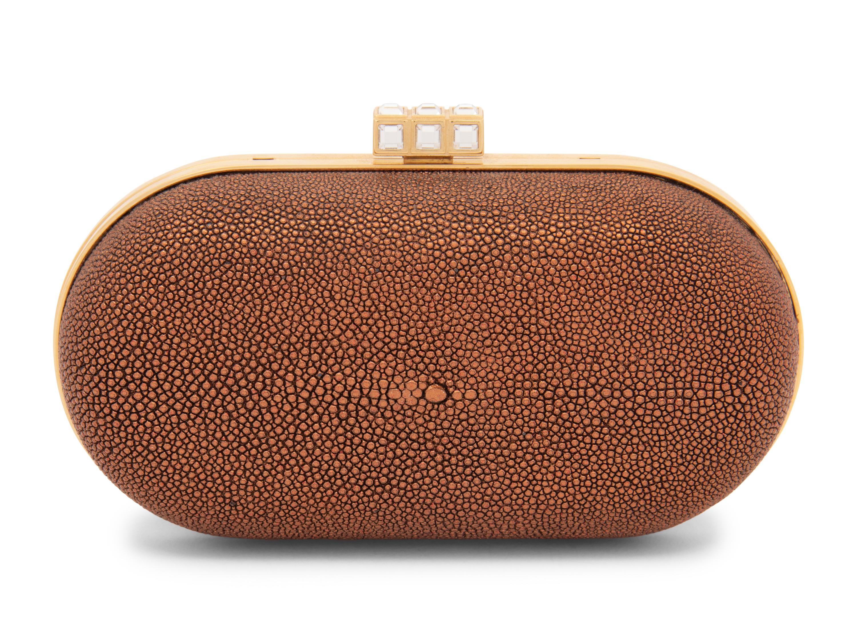 Judith Leiber Copper Stingray Clutch, 2000s
