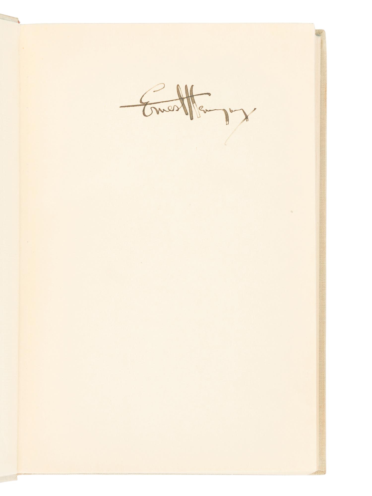 HEMINGWAY, Ernest (1899-1961). In Einem Andern Land. Annemarie Horschitz, translator. Berlin: Ernst Rowohlt, 1931.