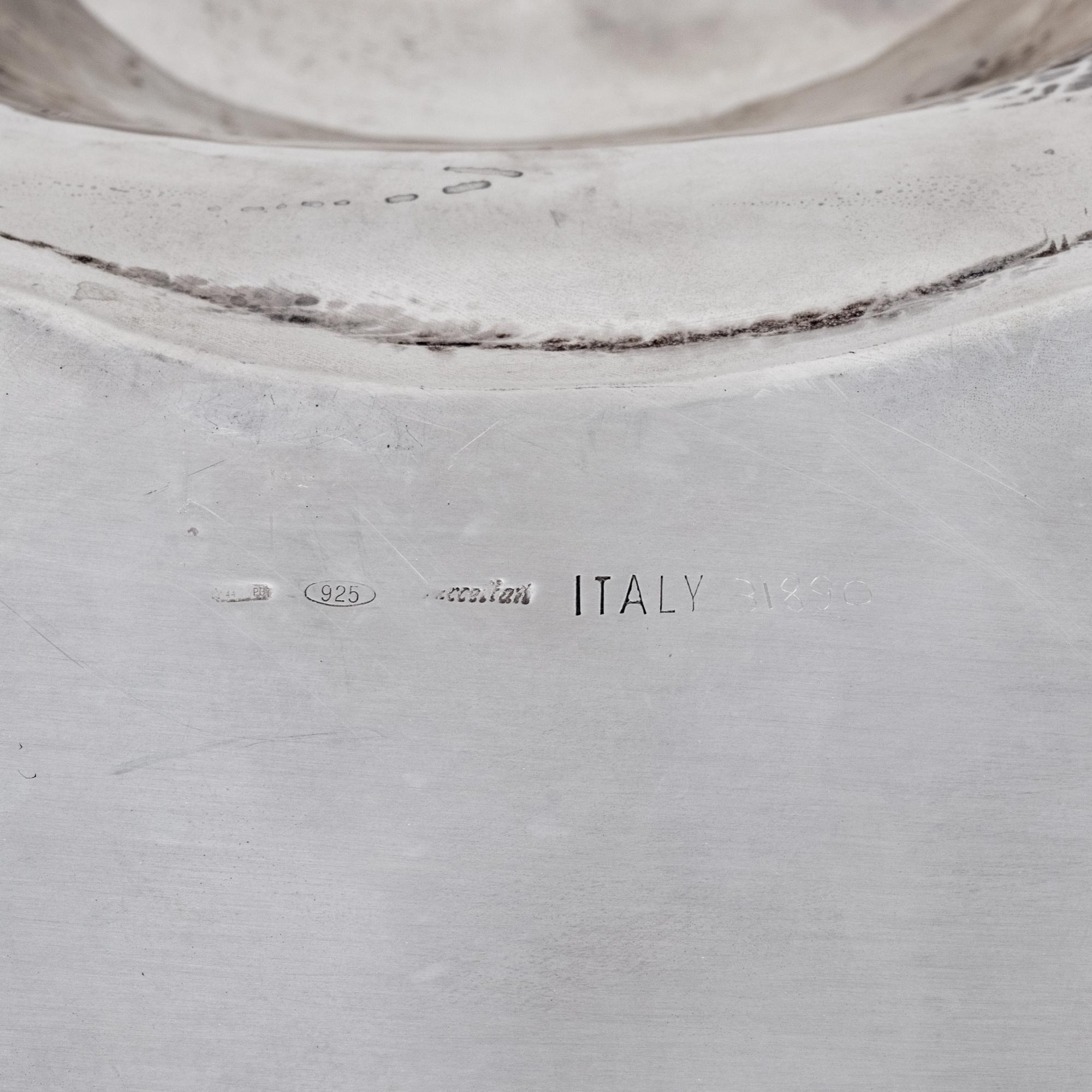 A Buccellati Silver Center Bowl