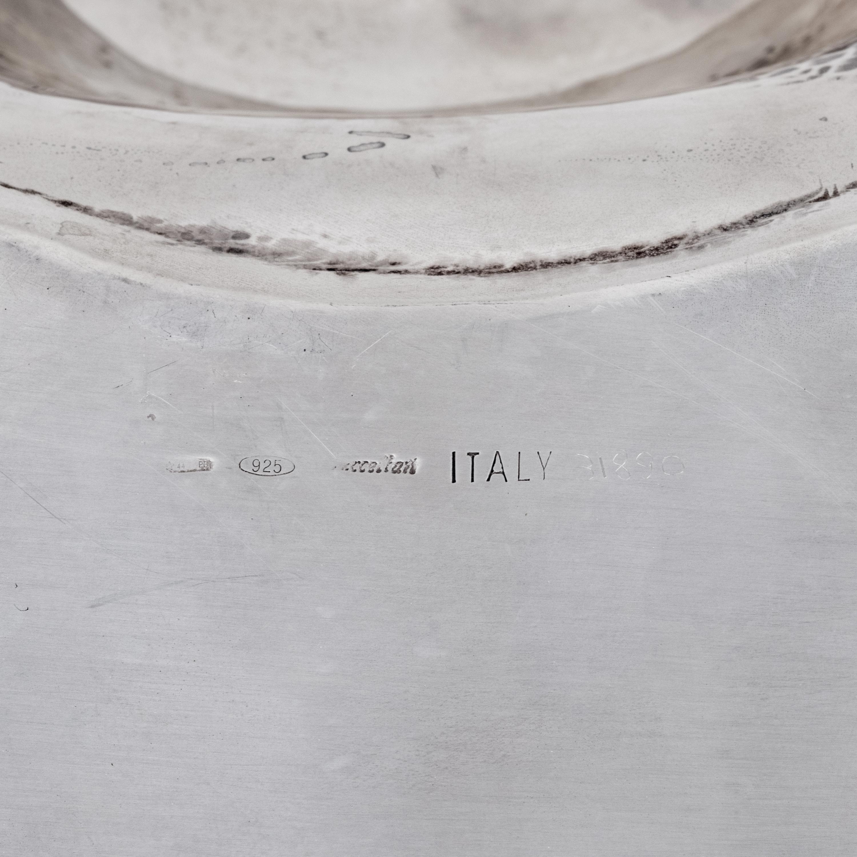 A Buccellati Silver Center Bowl