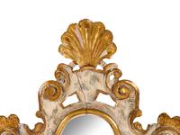 A Venetian Painted and Parcel Gilt Console Table and Mirror