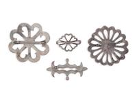 Navajo Sandcast Silver Pins / Brooches