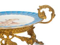 A Gilt Metal Mounted Sèvres Porcelain Tazza