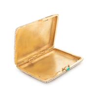 A Russian Silver-Gilt and Shaded Enamel Cigarette Case