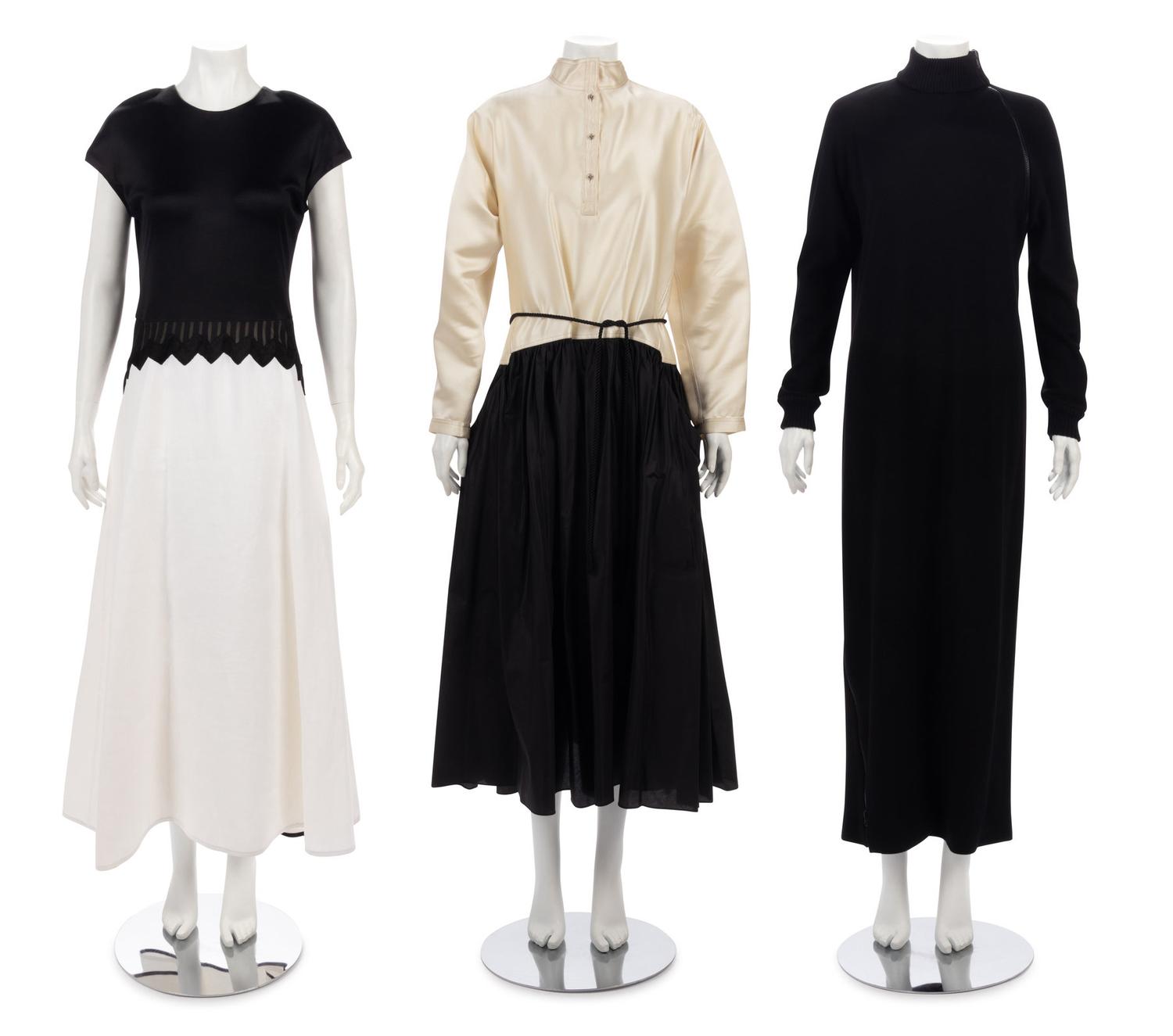 Three Geoffrey Beene Dresses