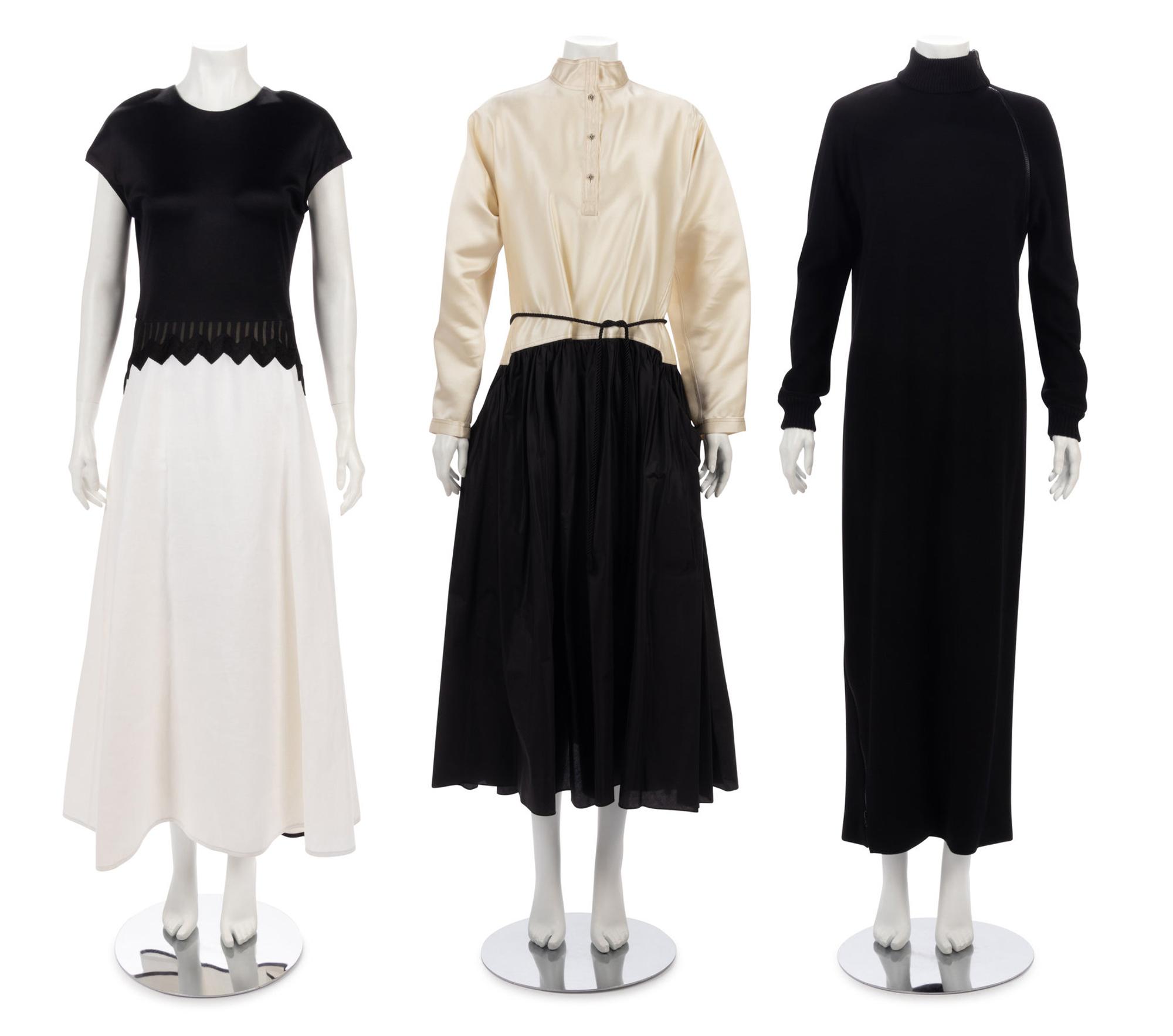 Three Geoffrey Beene Dresses