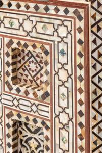 A Pair of Levantine Marquetry and Mother-of-Pearl Inlaid Mirrors