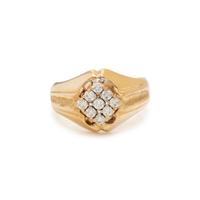 YELLOW GOLD AND DIAMOND RING