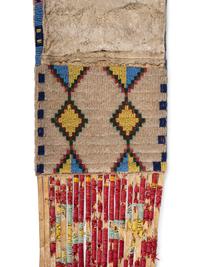 Sioux Beaded Hide Tobacco Bag