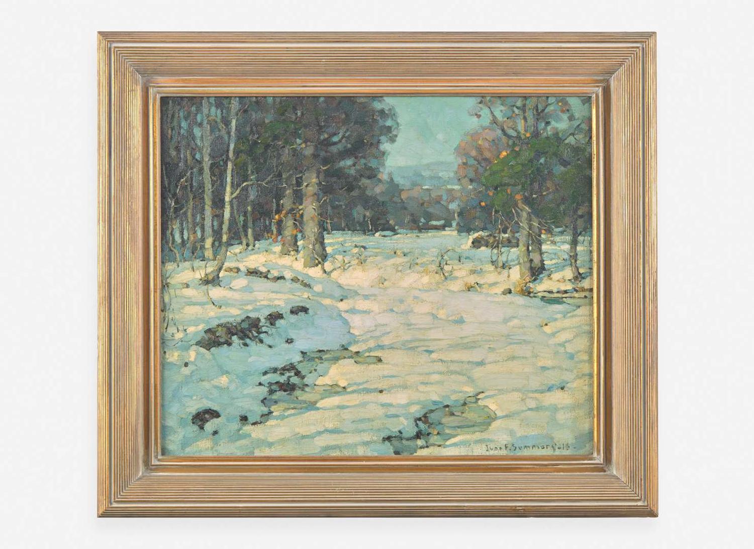 Ivan F. Summers (American, 1886–1964) - Winter Stream