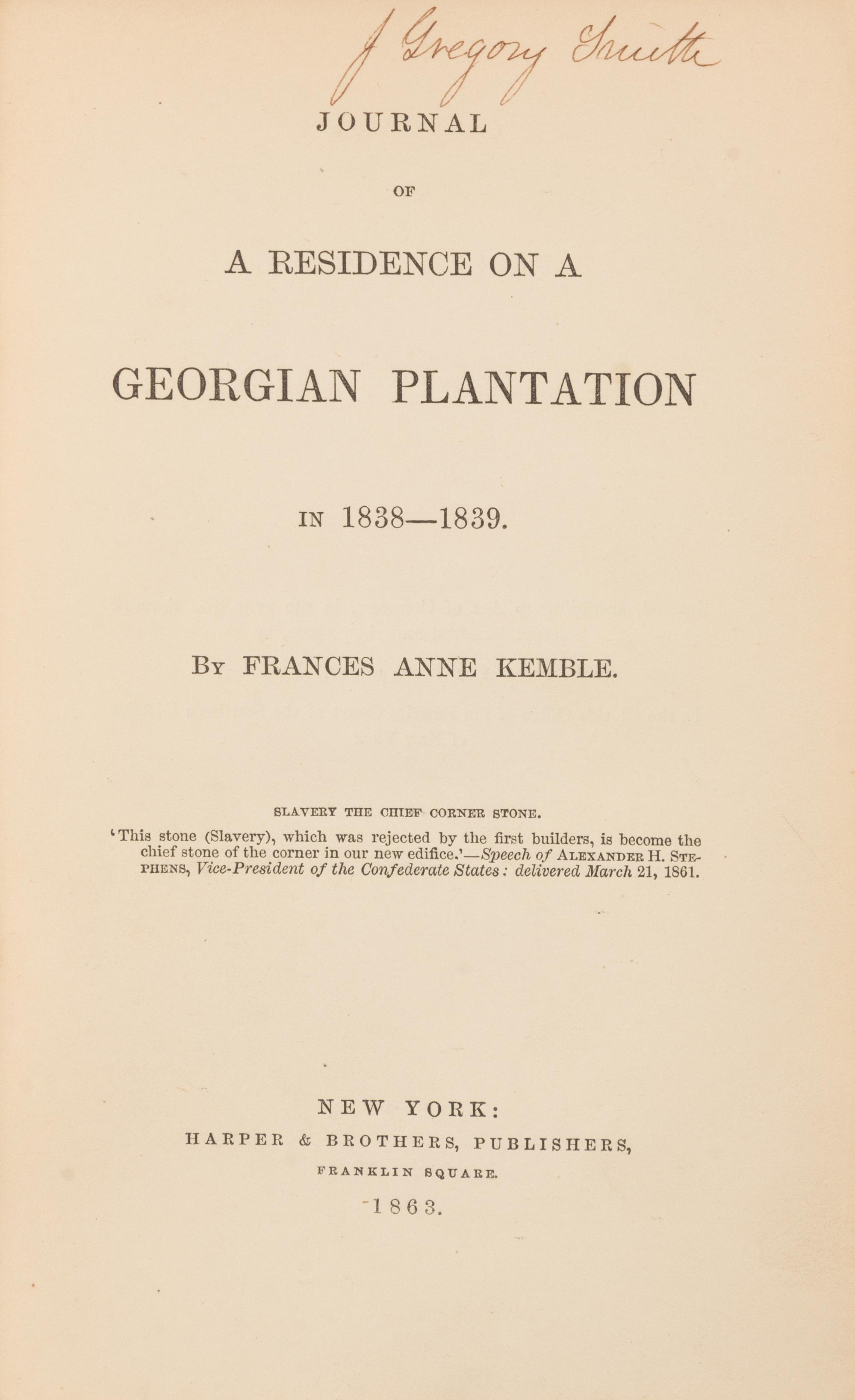 KEMBLE, Frances Anne (1809-1893)