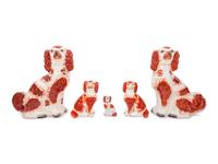 Five Staffordshire Dogs — 19TH CENTURY