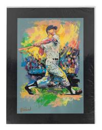 A Group of Five Works of Baseball Art Including Carl Yastrzemski Signed Autograph,