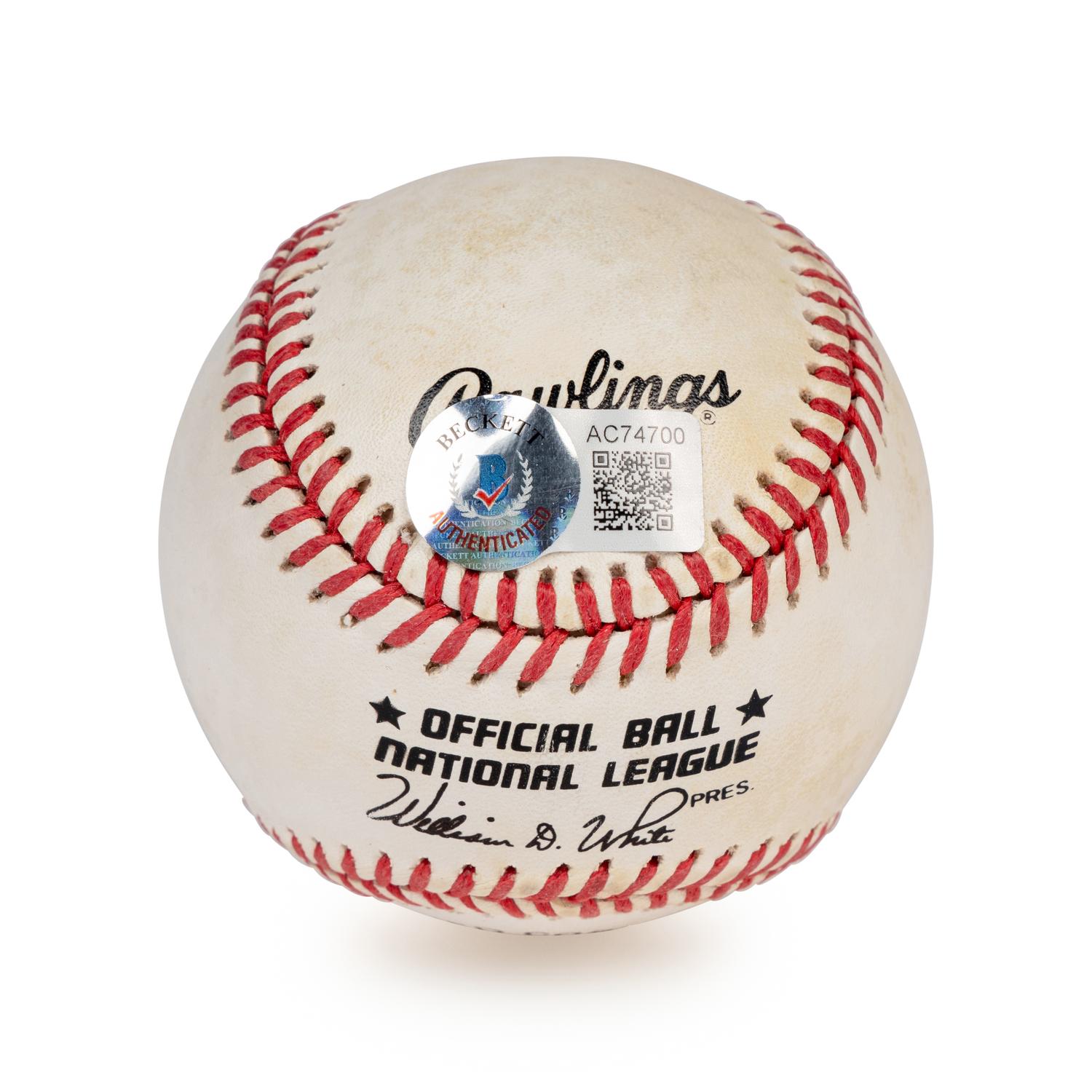 A Sandy Koufax Single Signed Autograph Baseball (Beckett Authentication Services Letter)