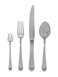 An American Silver Flatware Service