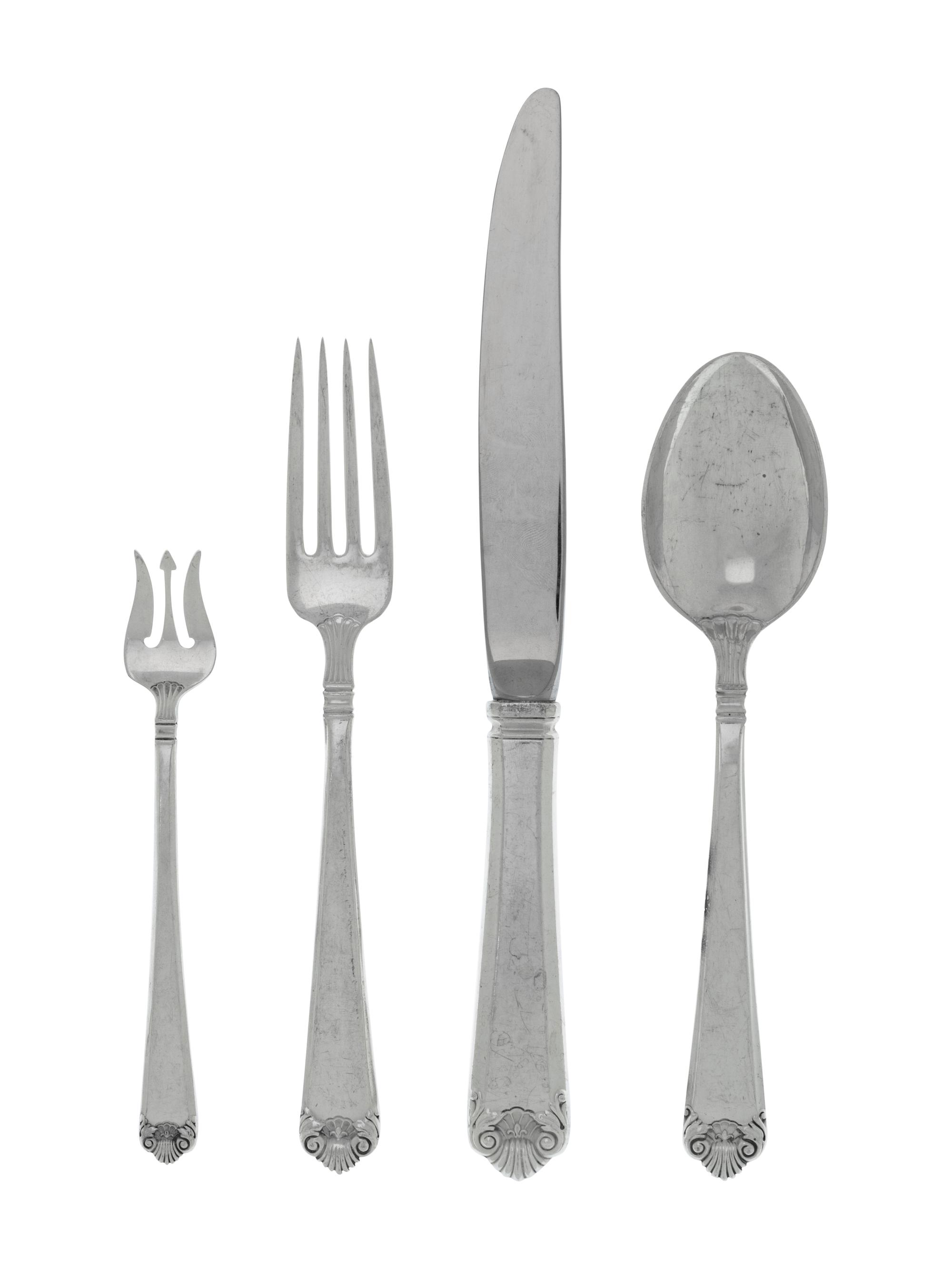An American Silver Flatware Service