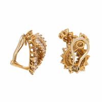 ANGELA CUMMINGS FOR TIFFANY & CO., DIAMOND AND YELLOW GOLD EARRINGS