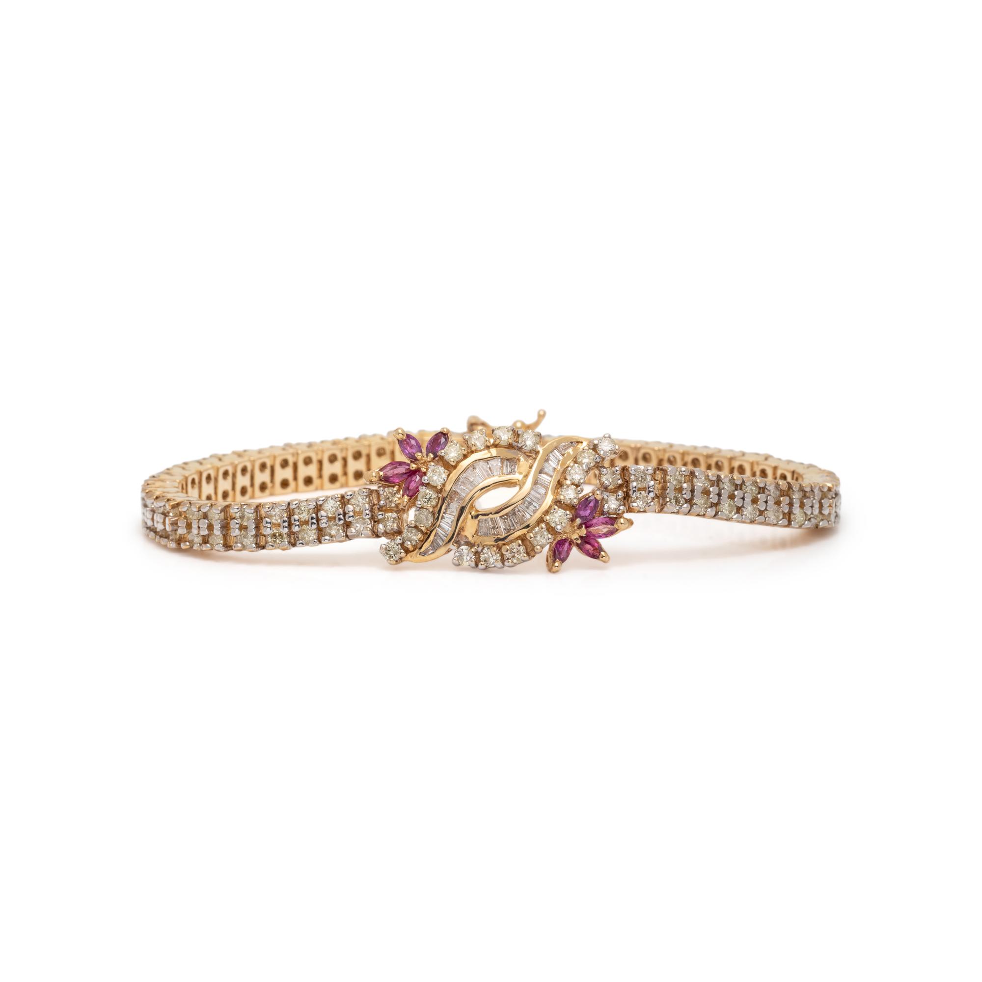 RUBY AND DIAMOND BRACELET