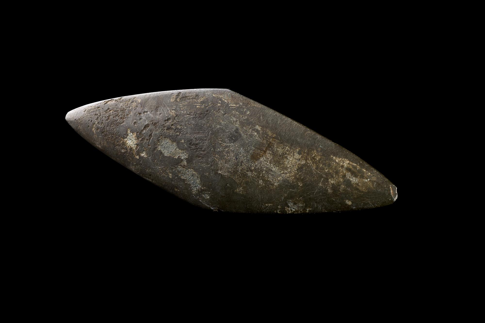 An Egyptian Schist Lozenge-Shaped Palette