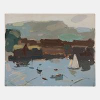 Nine works: Untitled Coastal Scenes