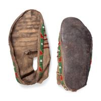 Sioux Beaded Hide Moccasins