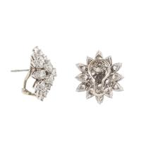 TIFFANY & CO., DIAMOND AND PLATINUM EARRINGS