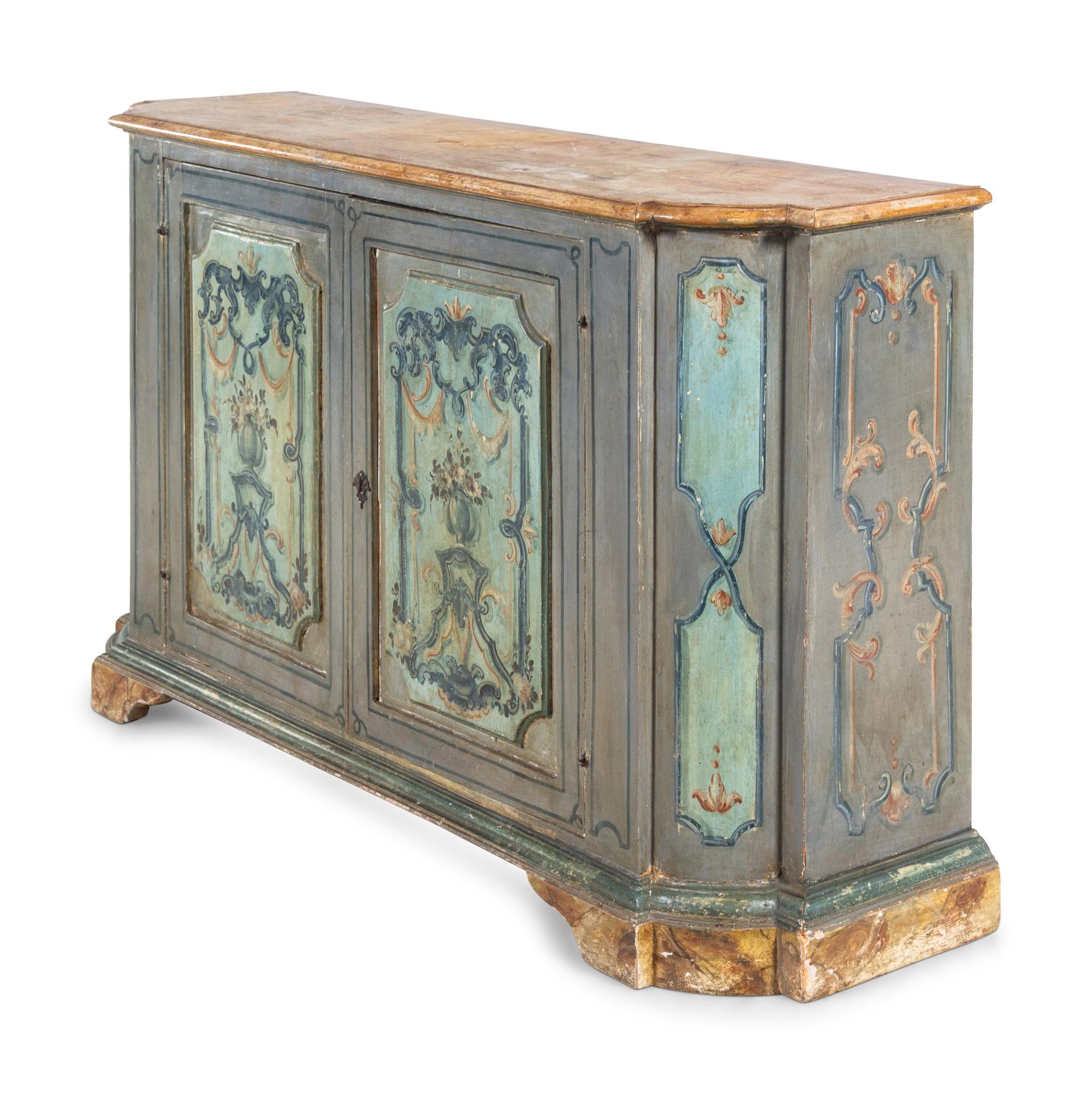 A Venetian Painted Cabinet