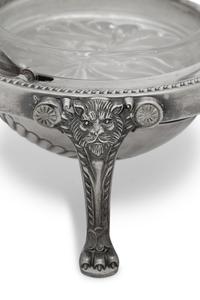 A Pair of Amercian Silver-Plate Covered Butter Servers