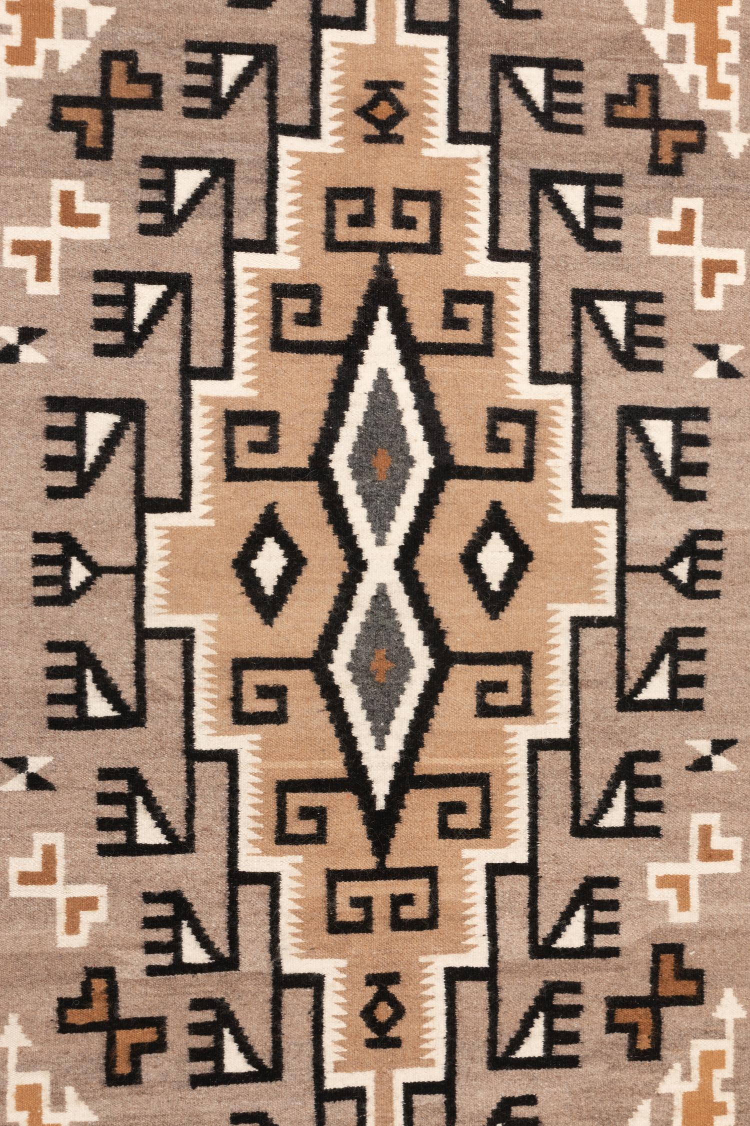 Navajo Two Grey Hills Weaving / Rug