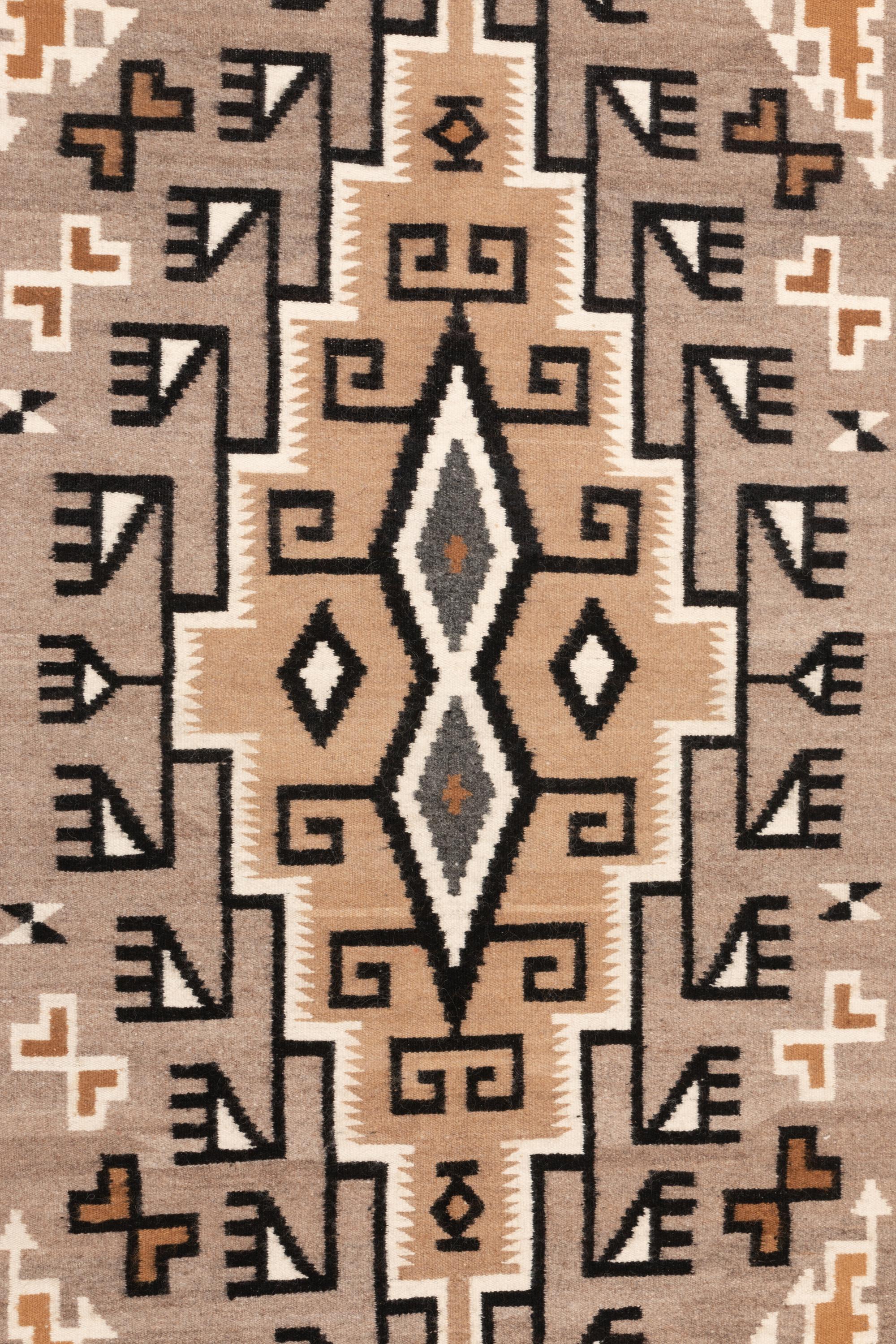 Navajo Two Grey Hills Weaving / Rug